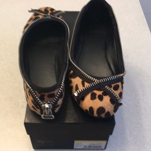 Joes Leopard Pony Hair flat
